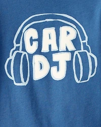 Toddler Boy Car DJ Long-Sleeve Graphic Tee - Blue