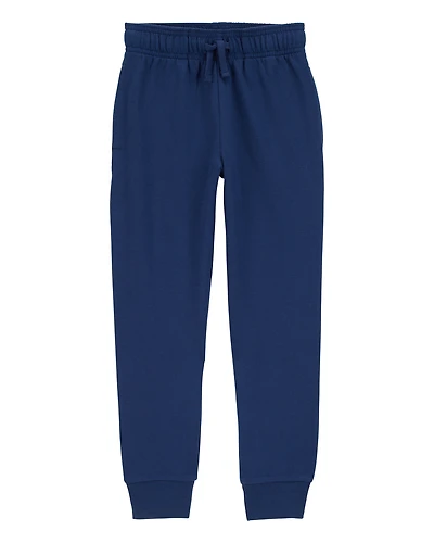 Kid Pull-On Drawstring Joggers - Navy