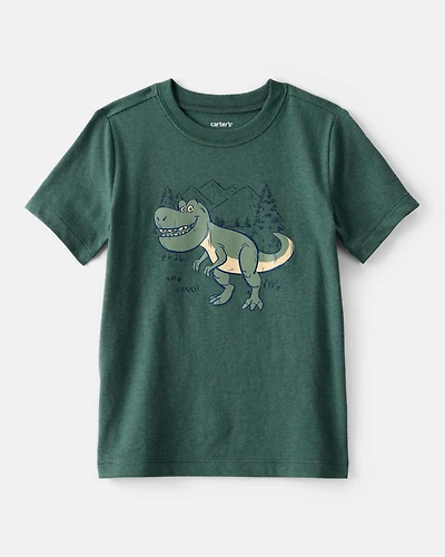 Toddler Boy Dinosaur Long-Sleeve Graphic Tee - Green
