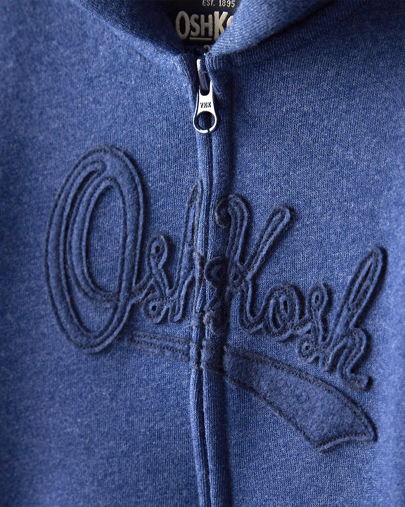 Toddler Boy DayDream Fleece Hooded Zip-Up Jacket - Navy