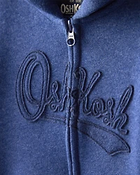 Toddler Boy DayDream Fleece Hooded Zip-Up Jacket - Navy