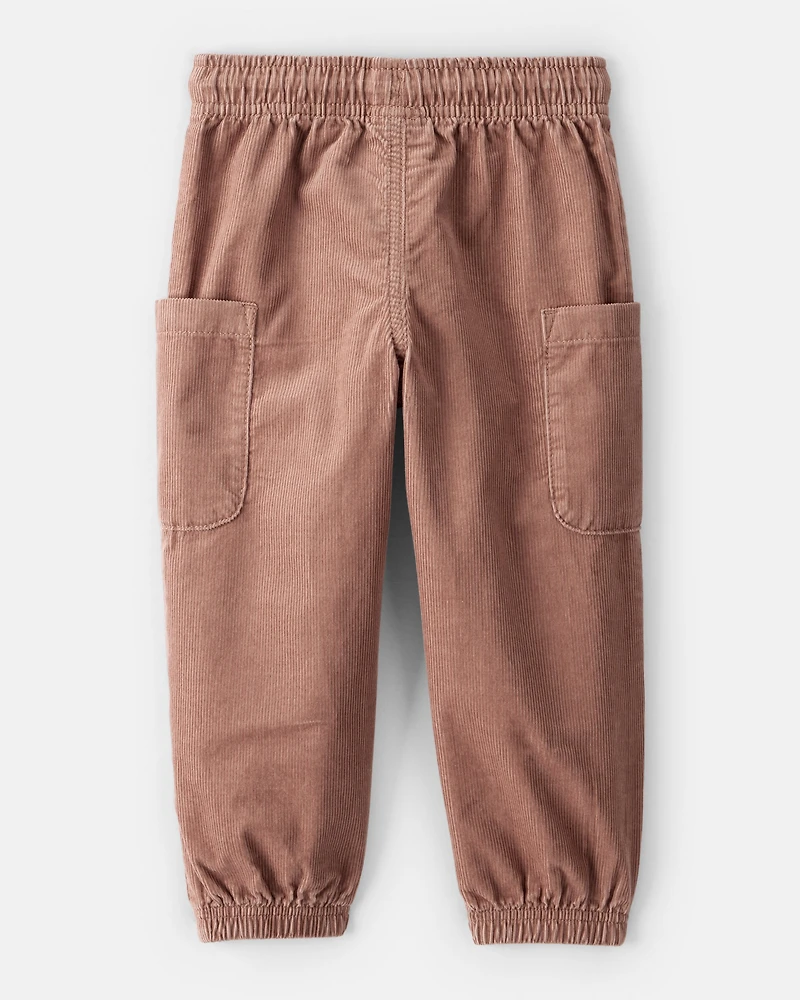 Baby Boy Corduroy Joggers - Brown