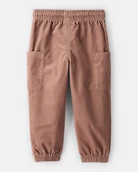Baby Boy Corduroy Joggers - Brown