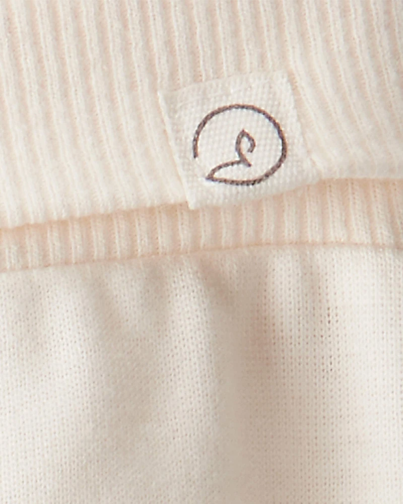 Baby Girl 2-Pack Organic Cotton Grow-With-Me Joggers