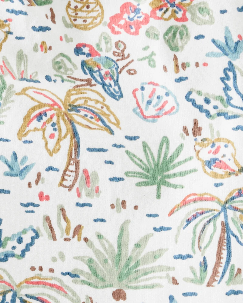 Baby 2-Piece Organic Cotton Tropical Paradise Print Set