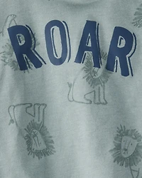 Baby 2-Piece Roar Dinosaur Hooded Tee & Jogger Pant Set
