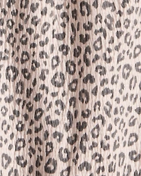 Baby Girl 2-Piece Leopard Print Long-Sleeve Dress Set - Grey/Brown