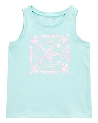 Toddler Starfish Muscle Tank - Turquoise