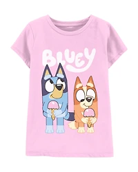 Toddler Girl Bluey Graphic Tee - Pink