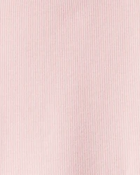 Kid Mock Neck Ribbed Tee - Pink