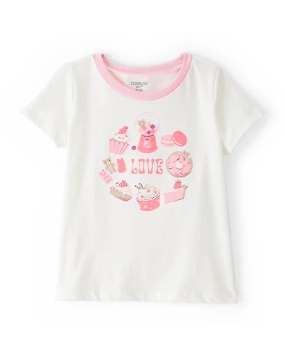 Toddler Sweet Treats Short-Sleeve Graphic Tee - White