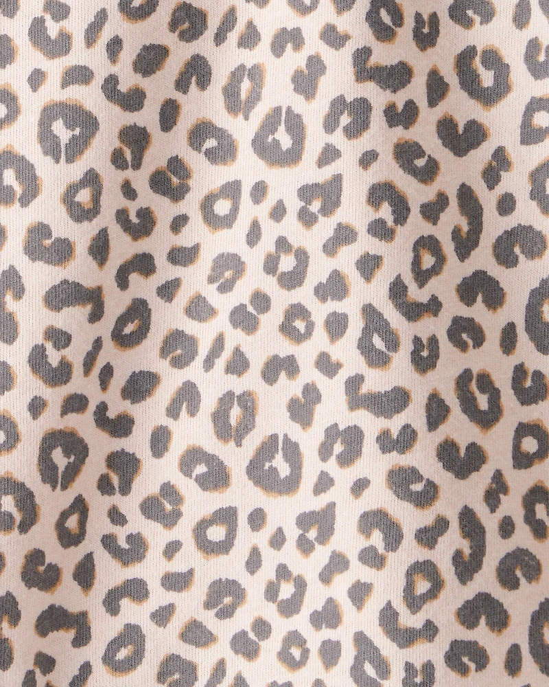 Baby Girl Leopard Print Long-Sleeve Top - Brown