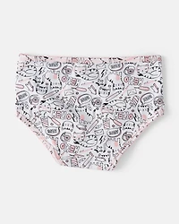 Kid 7-Pack Unicorn Print Brief Stretch Cotton Underwear