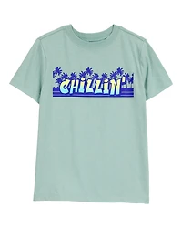 Kid Chillin' Short-Sleeve Graphic Tee - Green