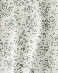 Toddler Floral Short-Sleeve Fashion Top - Green/White