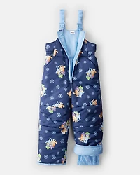 Toddler 2-Piece Bluey™ Hooded Snowsuit Jacket & Bib Set - Blue