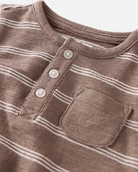 Baby Striped Romper Made with Organic Cotton