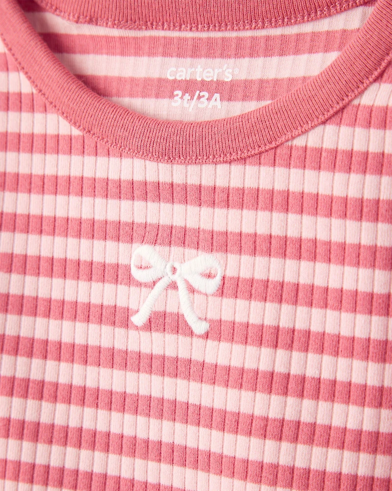 Toddler Girl 2-Pack Long-Sleeve Tops - Blue/Pink