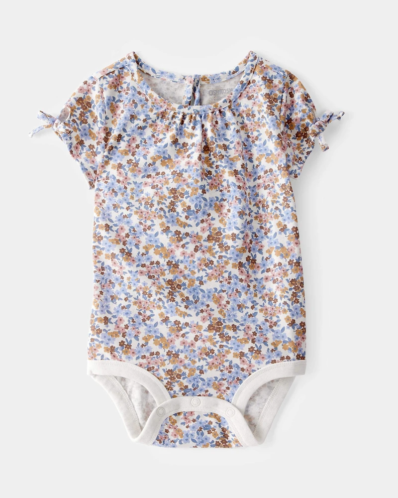 Baby Floral Short-Sleeve Bodysuit