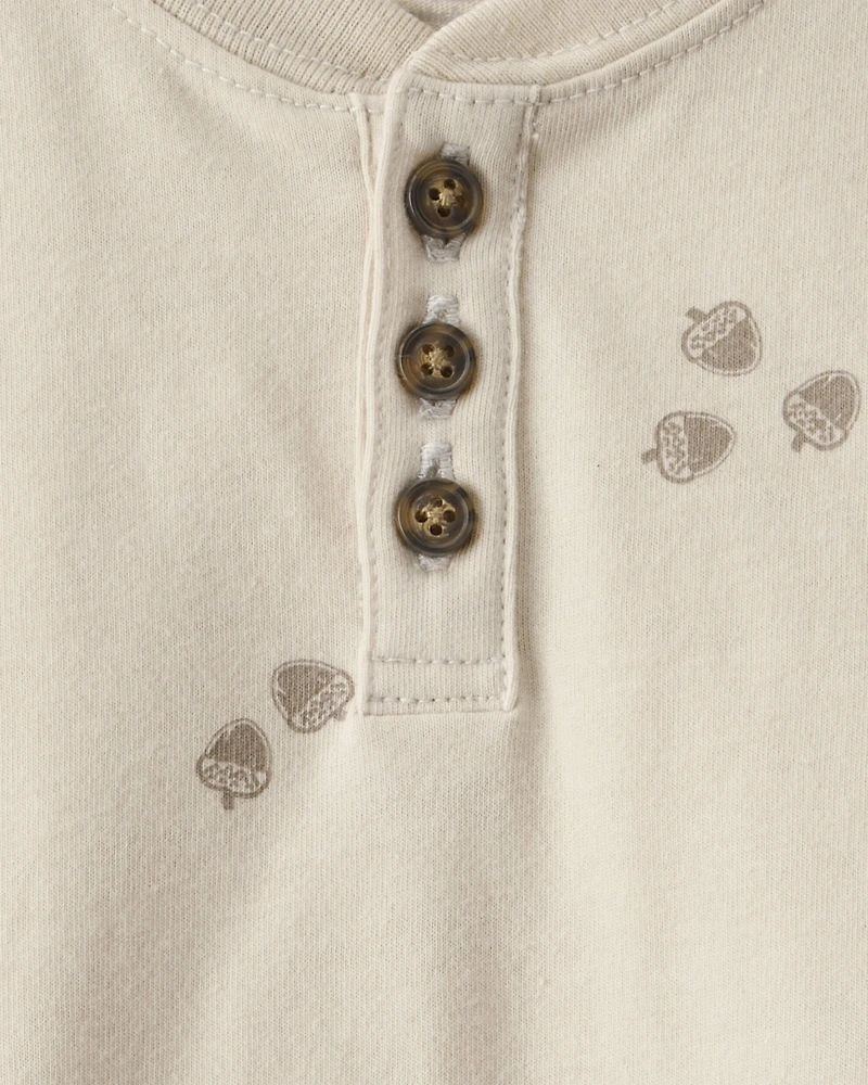 Baby Boy Acorn Short-Sleeve Tee - Brown
