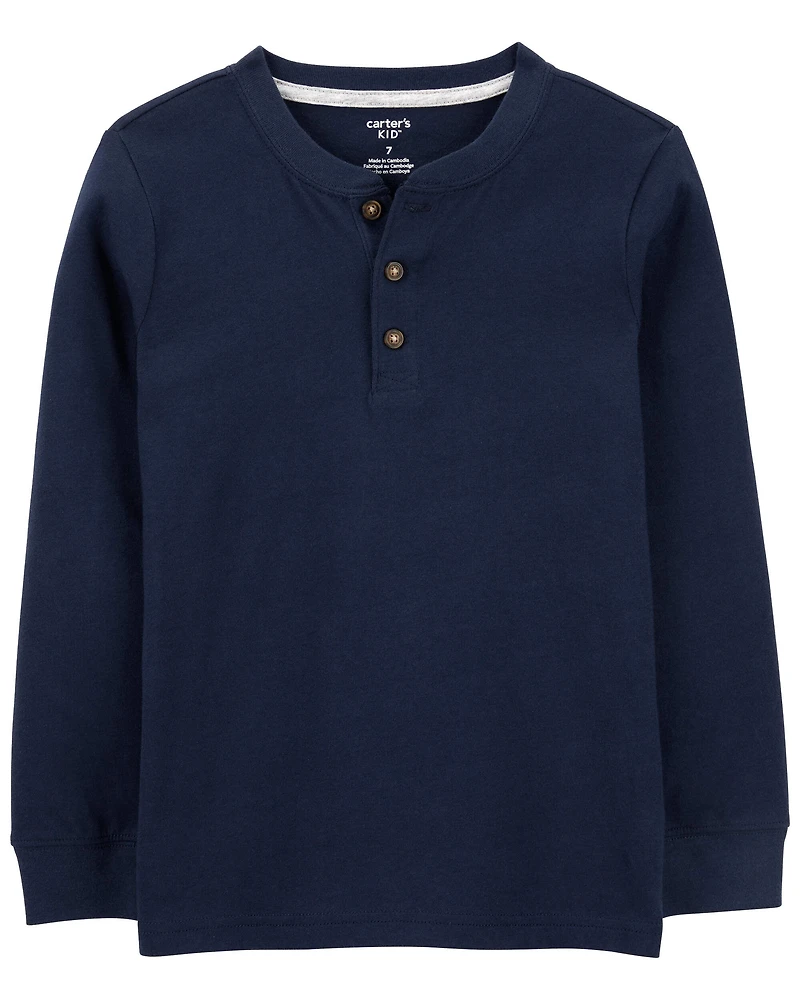 Kid Long-Sleeve Henley Tee