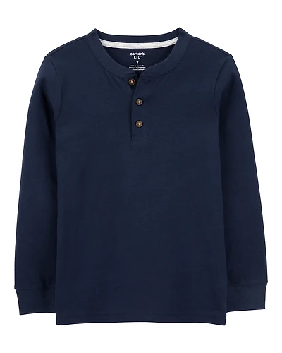 Kid Long-Sleeve Henley Tee