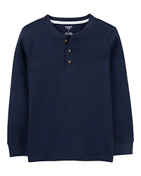 Kid Long-Sleeve Henley Tee
