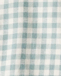 Baby Boy Checkered Print Bodysuit Overall Set - Blue/Green