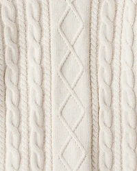 Kid Organic Cotton Cable Knit Sweater