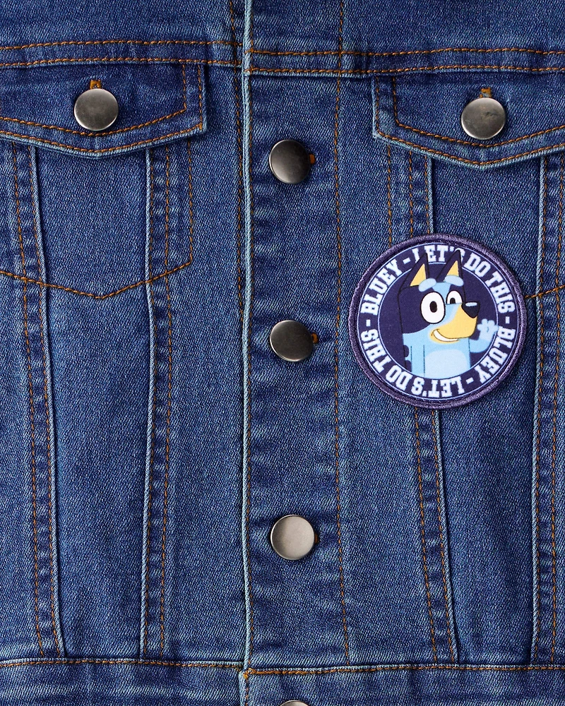 Baby Bluey Denim Jacket - Medium Wash