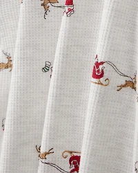 Toddler Santa Sleigh PurelySoft Snug Fit 2-Piece Pajamas - Grey