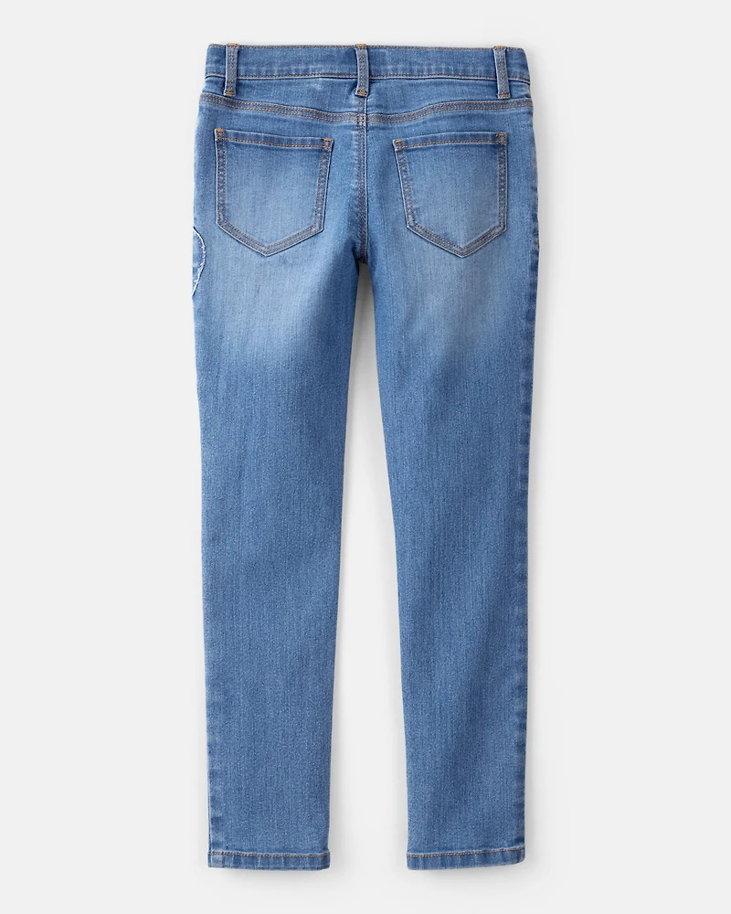 Girls Denim Skinny Jeans - Blue