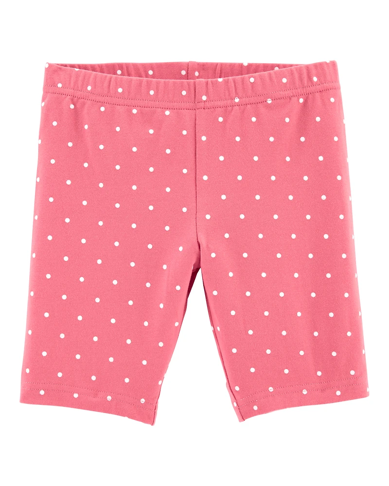 Kid Polka Dot Bike Shorts