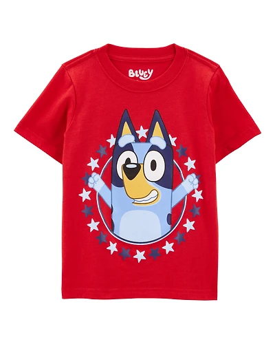 Toddler Boy 4th Of July Bluey Tee