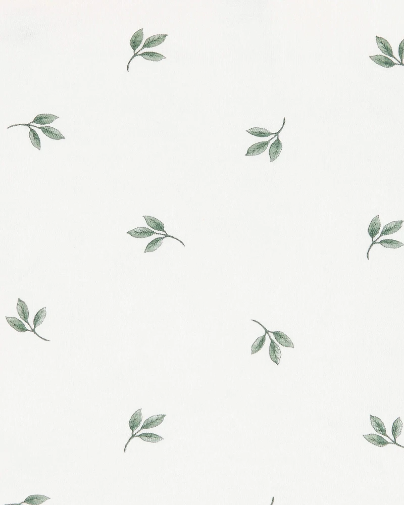 Baby Leaf Print PurelySoft Blanket - Ivory