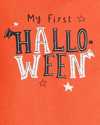 Baby My First Halloween Long-Sleeve Bodysuit - Orange