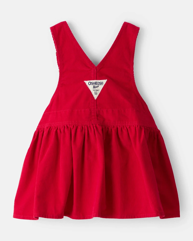 Baby Girl Corduroy Skirtall - Red