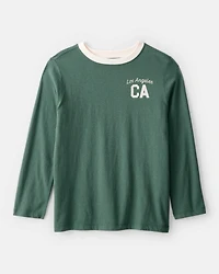 Boys Los Angeles Long-Sleeve Graphic Tee - Green