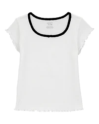 Kid Pointelle Baby Tee