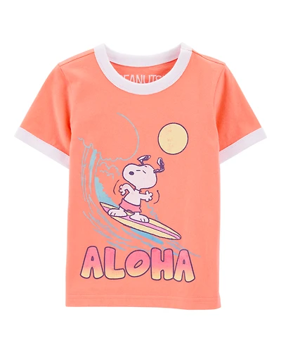 Toddler Snoopy Graphic Short-Sleeve Tee - Orange