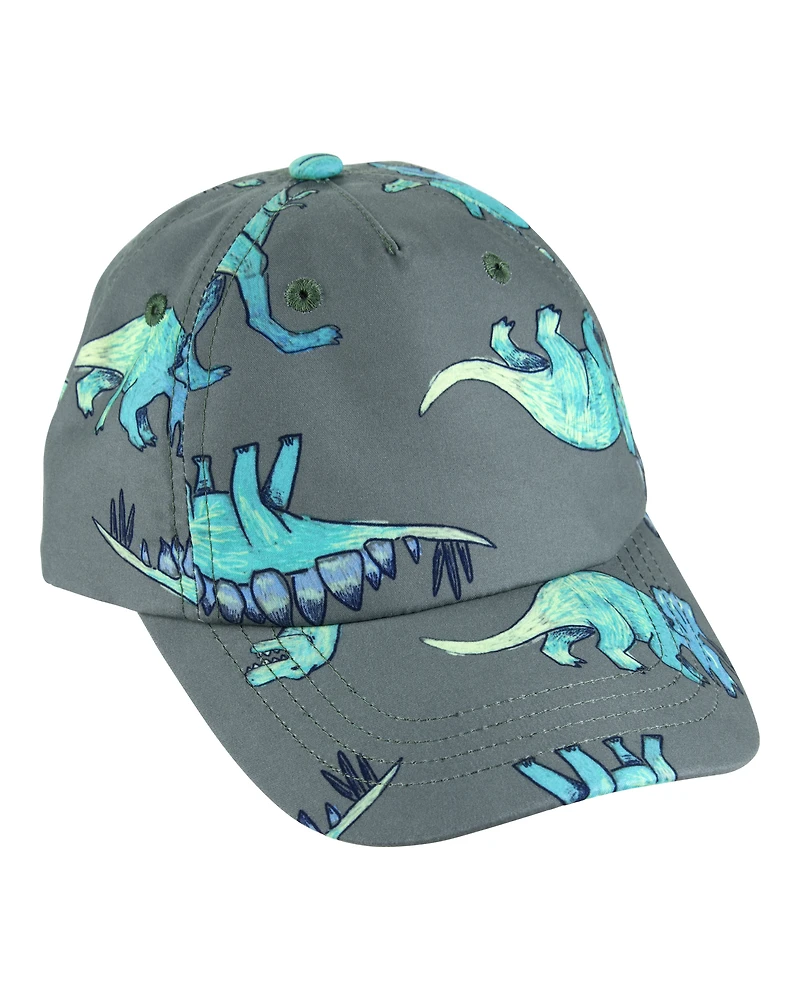 Toddler Boy Dinosaur Swim Cap - Green