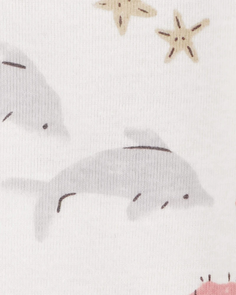 Baby 5-Pack Seahorse Short-Sleeve Bodysuits