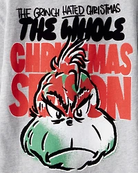 Boys Dr. Seuss™ The Grinch Long-Sleeve Graphic Tee - Grey