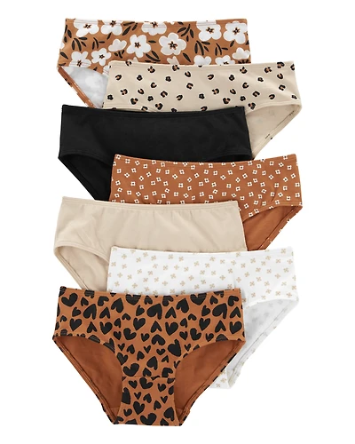 Kid 7-Pack Stretch Cotton Hipster Underwear