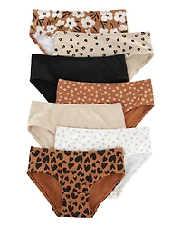 Kid 7-Pack Stretch Cotton Hipster Underwear