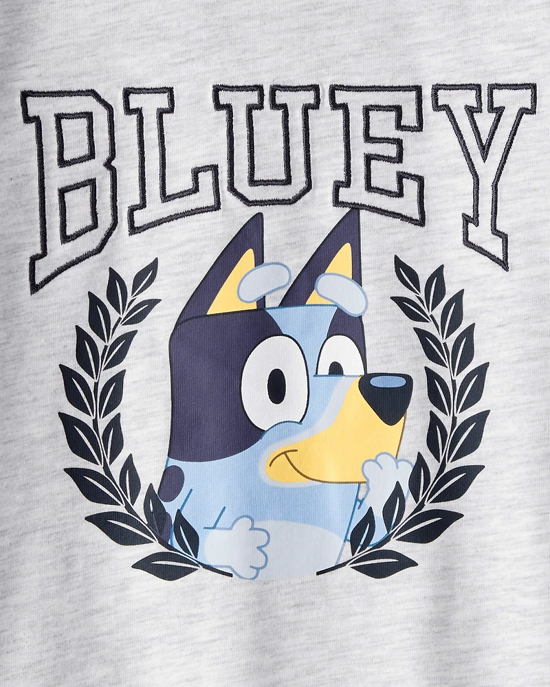 Toddler Boy 2-Piece Bluey Tee & French Terry Joggers Set - Grey
