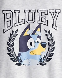 Toddler Boy 2-Piece Bluey Tee & French Terry Joggers Set - Grey