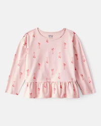 Toddler Girl 2-Piece Ballet Slippers Top & Ballerina Leggings Set - Pink