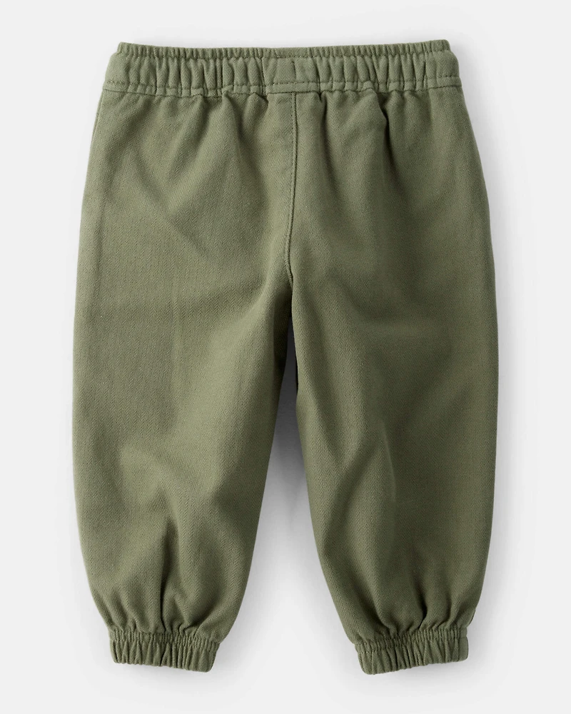 Baby Boy Herringbone Fashion Pants - Green