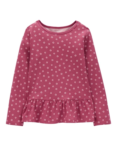 Kid Floral Peplum Top